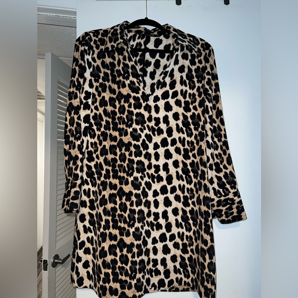 Zara leopard dress